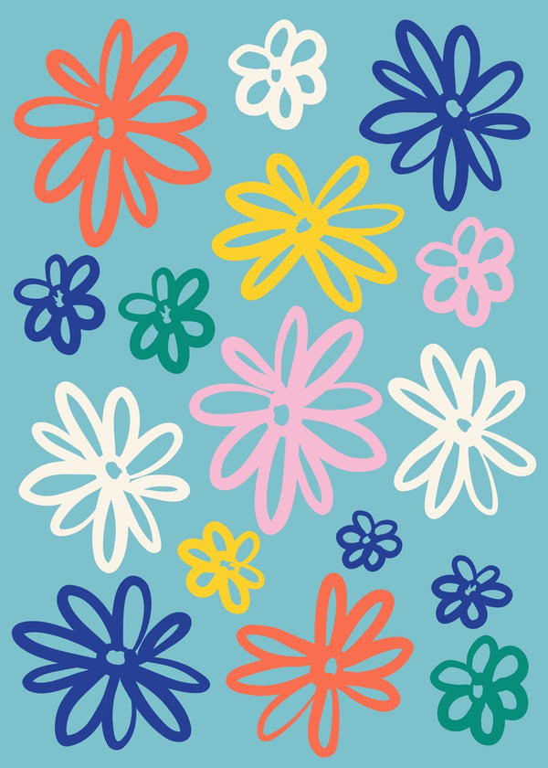 Retro Flower Doodles