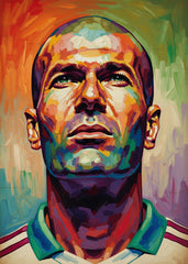 Zinedine Zidane abstract art