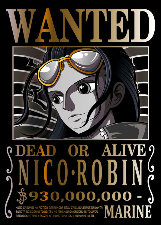 One Piece NICO Wanted Poster