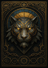 Epic Tiger Head in Chains