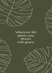 Graceful Bloom Motivation Art