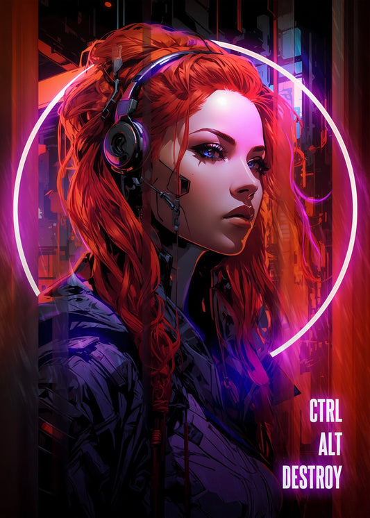 Neon Cyberpunk Girl