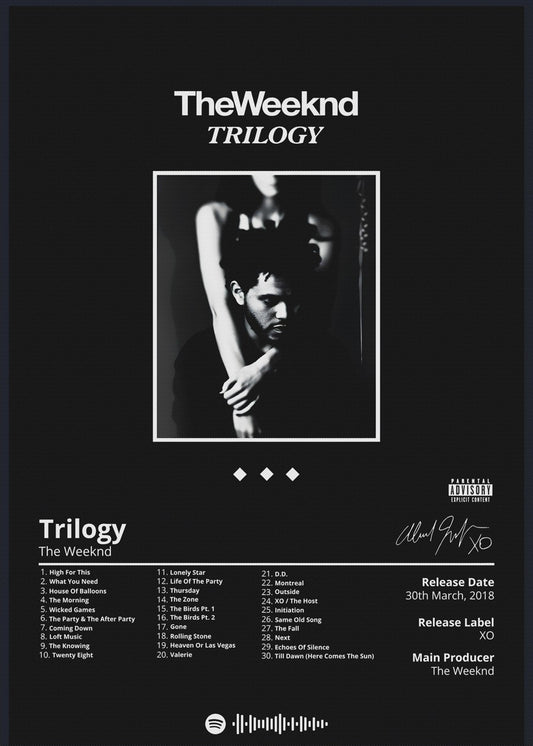 The Weeknd - Trilogy Tracklist