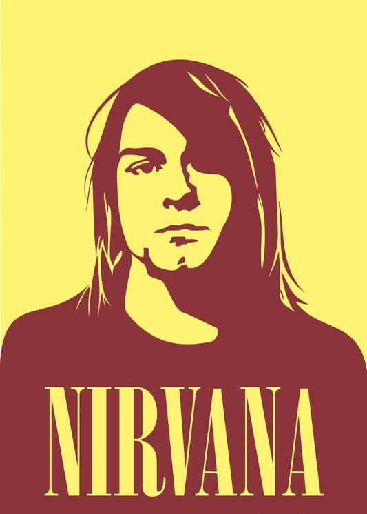 Nirvana Kurt Cobain Stylized