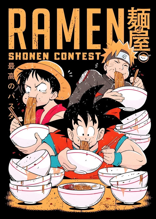Naruto, Luffy and goku