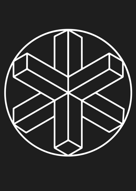 Geometric Snowflake Crop Circle