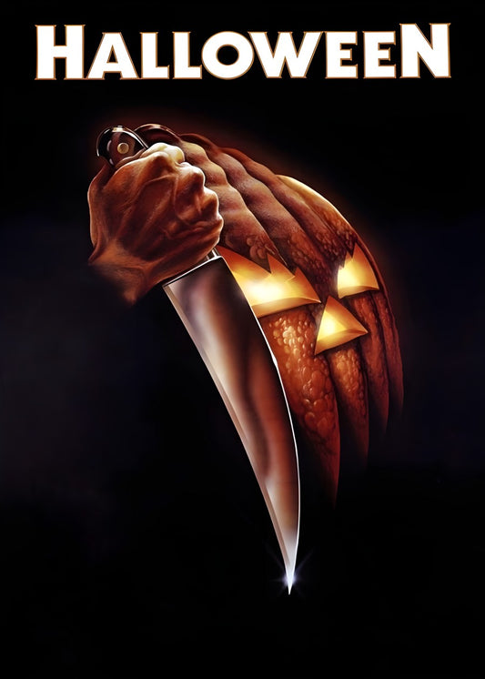 Halloween Knife & Pumpkin Art