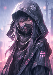 Anime Girl with Mask