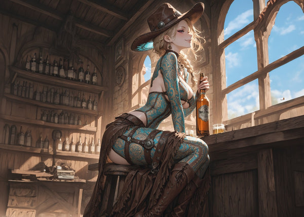 Western Charm Of Cowgirl