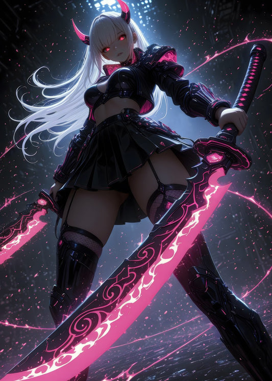 Neon Blade Warrior