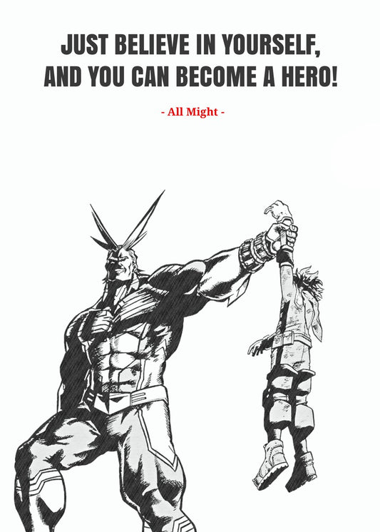 All might, My Hero Academia