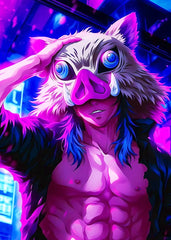 Inosuke Hashibira Neon Color