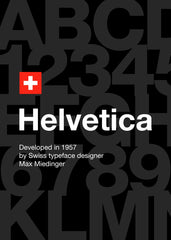 Helvetica font art 1957