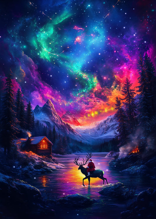 Enchanted Santa's Starlit Journey