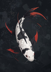 Silent Flow – Koi in Motion 