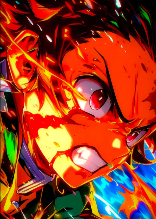 Tanjiro’s Fierce Glare