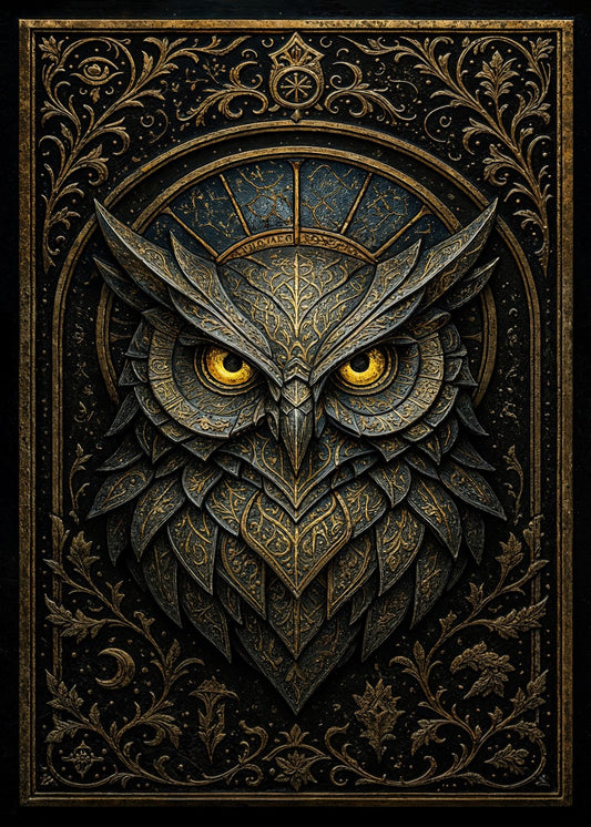 Owl of Wisdom Gothic Fantasy