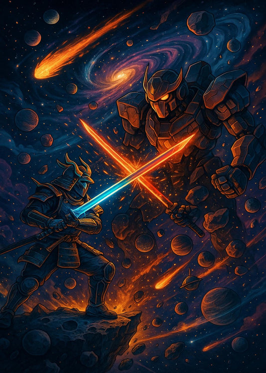 Galactic Samurai vs. Titan