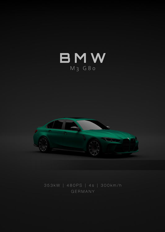 BMW M3 G80 2021 - Front - Gree