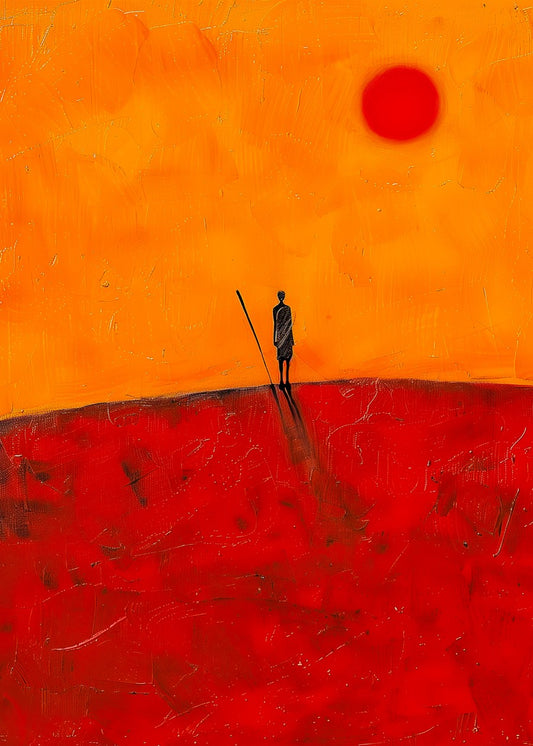 Desert Gaze Warrior Under Sun