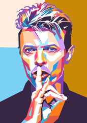 David Bowie pop art portrait