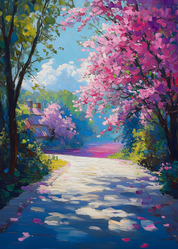 Spring's Colorful Pathway