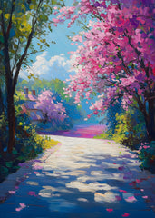 Spring's Colorful Pathway