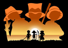 Ace, Sabo, and Luffy , One Piece