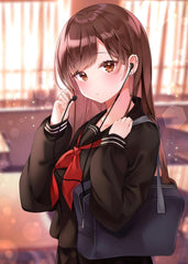 Anime school girl