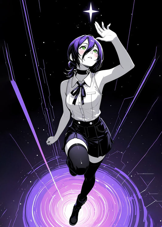 Reze Neon Glow Style, Chainsaw Man