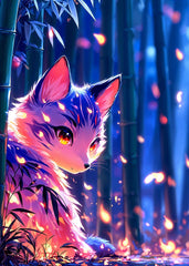 Fox Spirit in Bamboo Glow