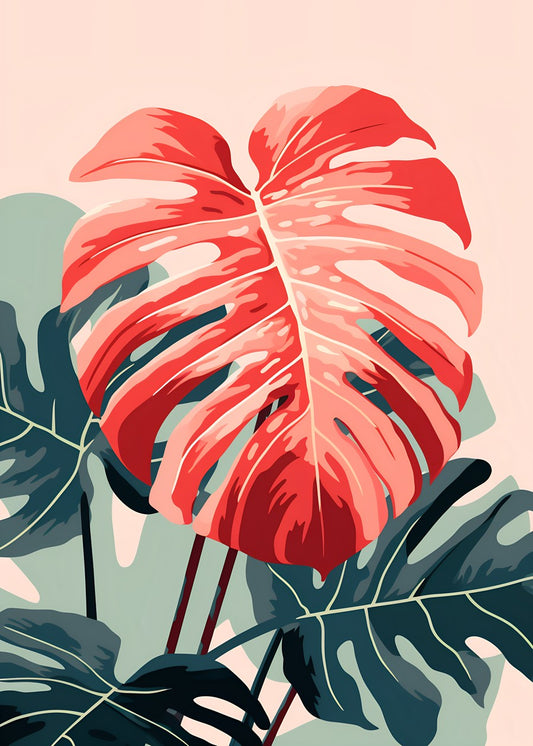 Bold Monstera Pop Art