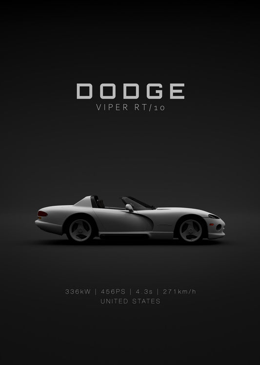 2001 Dodge Viper RT-10 White S