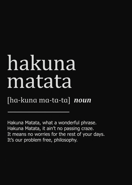 Hakuna matata definition 