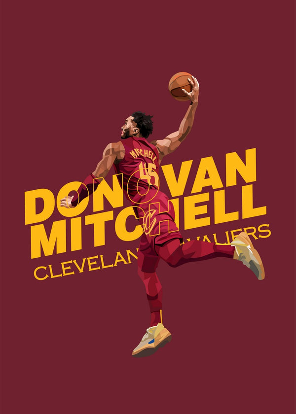 Donovan Mitchell Vector Art
