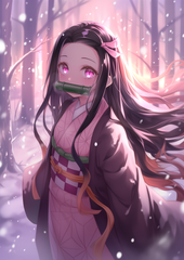 Nezuko Kamado in the Snow