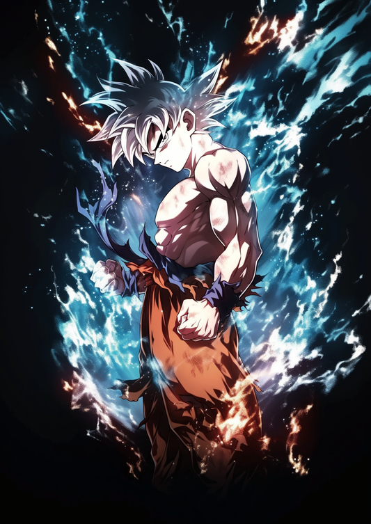 Goku in the flames