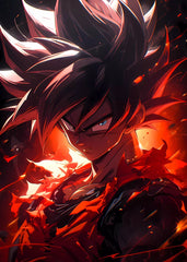 Goku in Red Fury