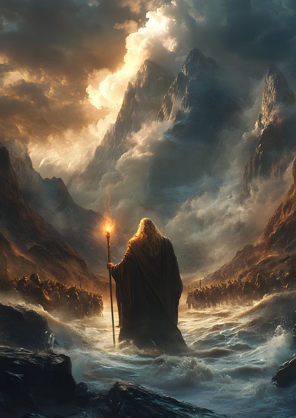 Moses crossing the Red Sea