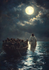 Jesus Christ walking on water