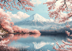 Serenity of Mount Fuji in Spring