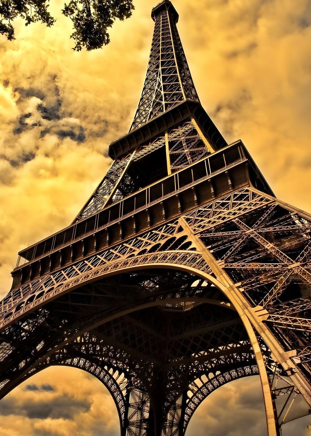 Eiffel Tower under the Parisian Sky