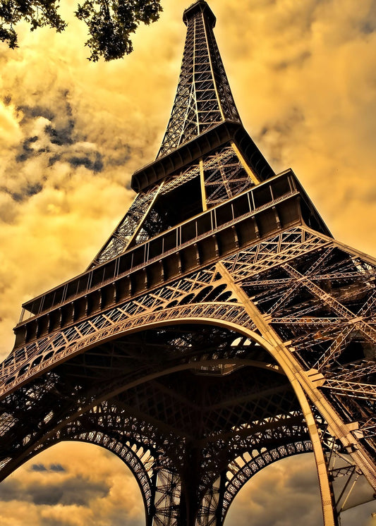 Eiffel Tower under the Parisian Sky