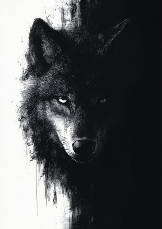 Powerful Wolf Sketch