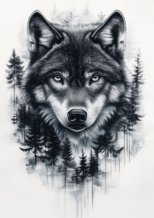 Wild Wolf Portrait