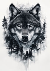 Wild Wolf Portrait