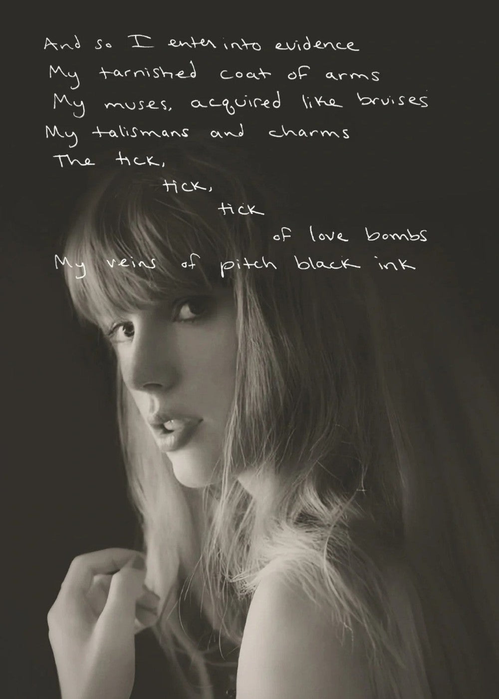 Taylor Swift - TTPD Album Handwritten Concept