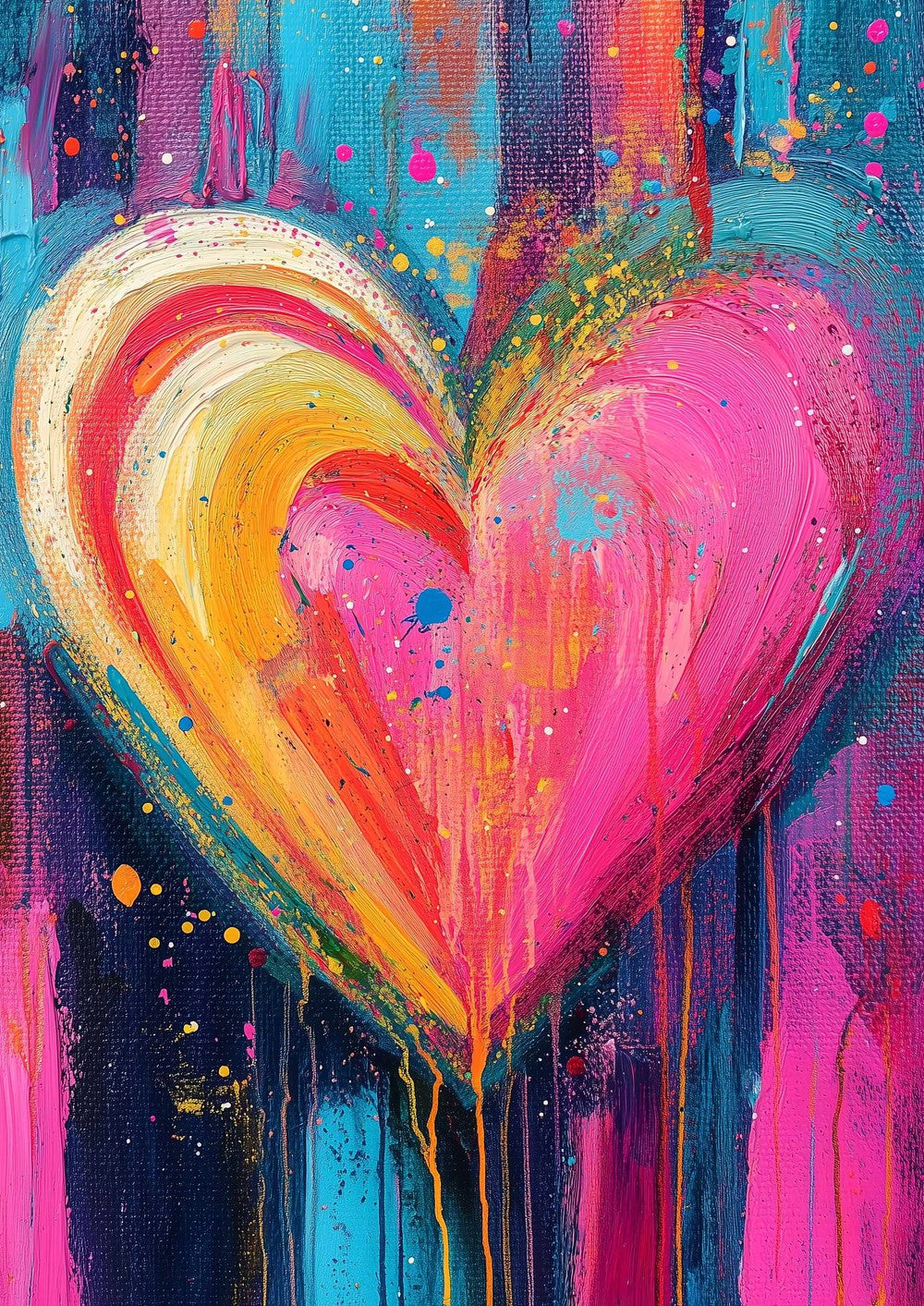 Rainbow Heart Splash