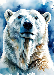 Watercolor Polar Bear