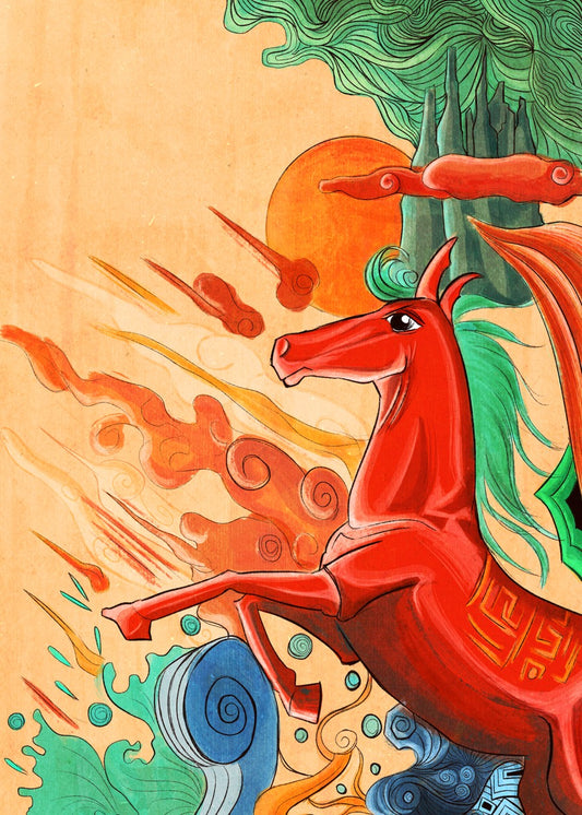 Brave Red Horse